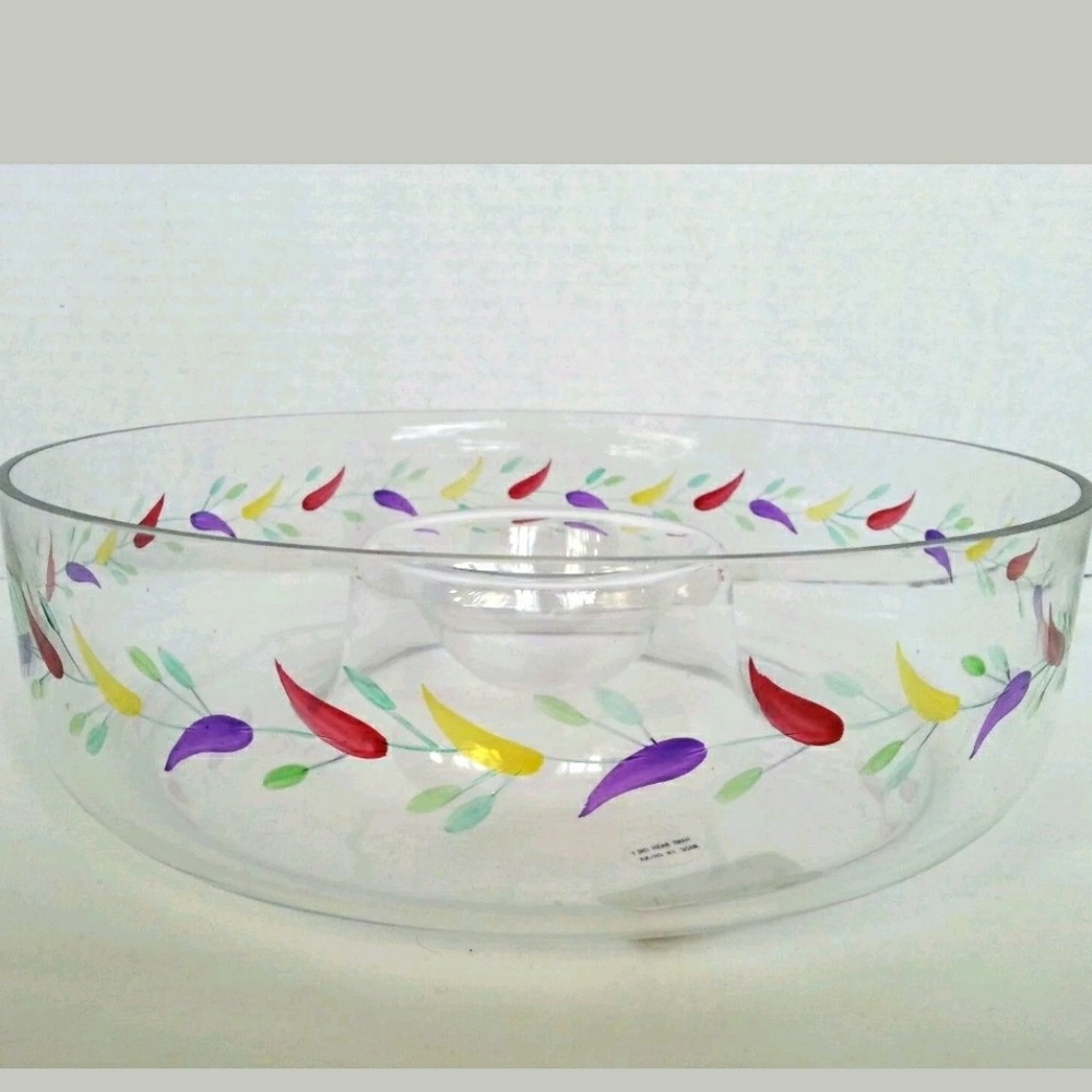 Colorful Chip and Dip Bowl